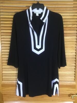 White House Black Market Womens Size Medium Black/White 3/4 - Main Image