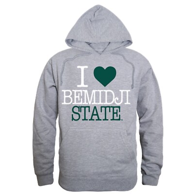 Bemidji State University Beavers BSU NCAA College I Love Hoodie Sweatshirt