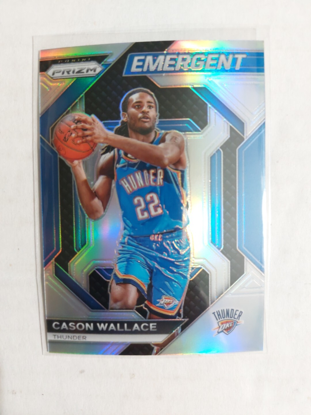 2023-24 Panini Prizm Emergent Cason Wallace #29 Silver Prizm