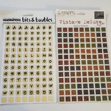 NEW 2 Pkgs Epoxy Letters Alphabet Stickers Alphaworks Creative Imaginations  -G