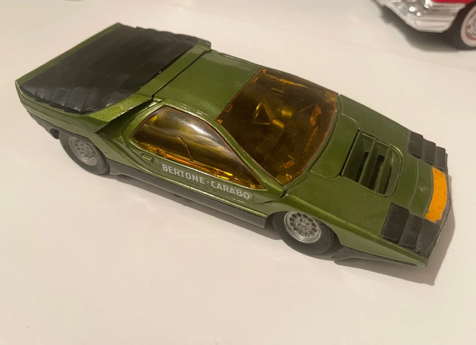 POLITOYS-S N.592 1:25 Alfa Romeo 33 Bertone Carabo concept 1968 verde, M.Gandini - Immagine 4 di 4