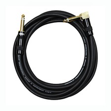 Audio2000's C28012 12Ft 1/4" TS Right Angle To 1/4" TS Cable