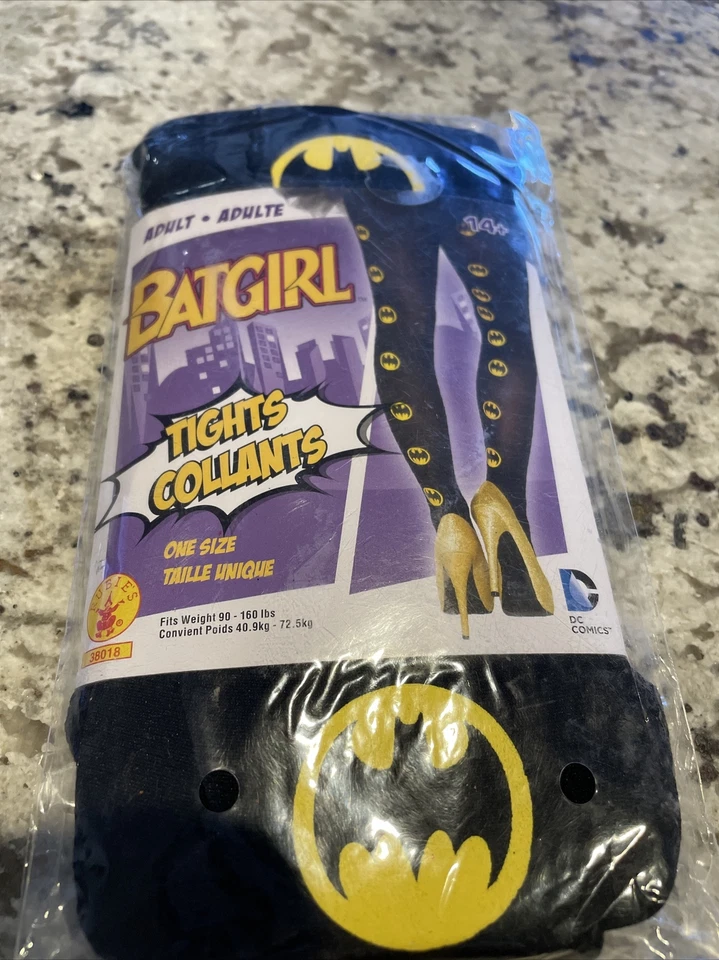 DC Comics Batgirl Tights Adult OSFM Halloween Costume Accessory Cosplay New - Image 3 of 3