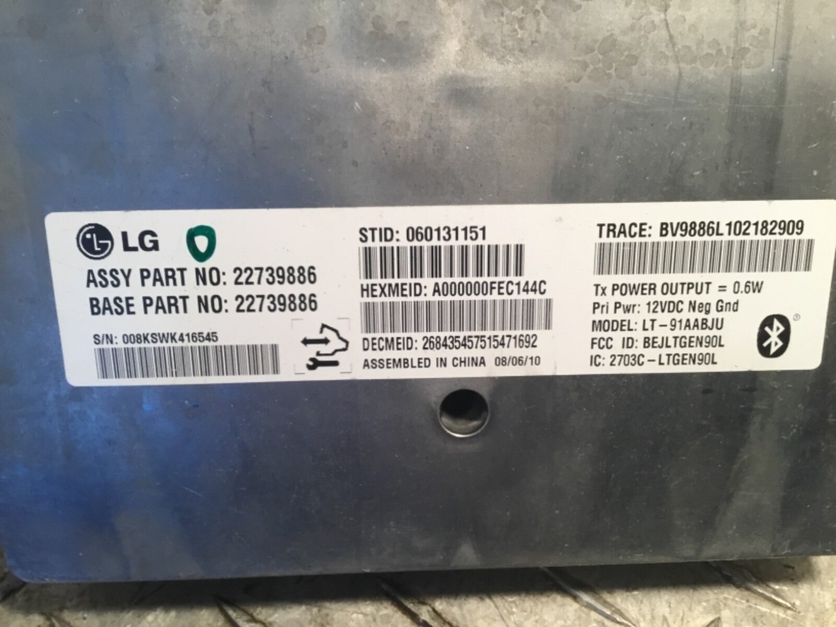 2011 Camaro SS Bluetooth Telephone Communication Module VCIM