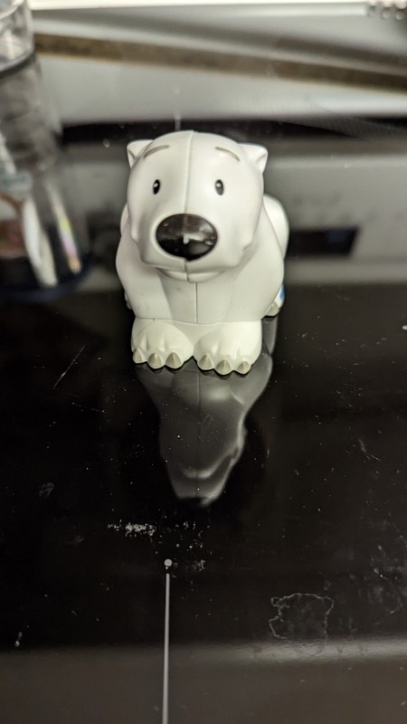 Fisher Price Little People Polar Bear Figure Zoo Animal 2.75"