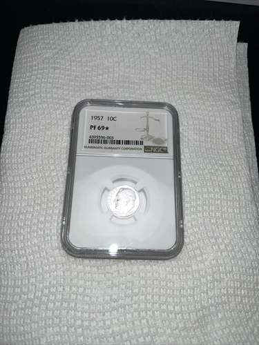 1957 Roosevelt Dime PF69* NGC Certified
