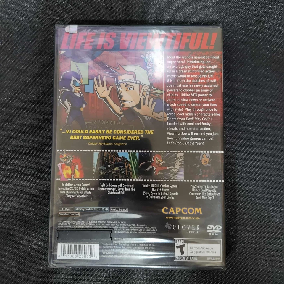 NEW Viewtiful Joe Sony PlayStation 2 PS2 Factory SEALED Free Shipping - Image 2 of 3