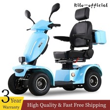 1000W 4-Wheel All Terrain Heavy Duty Seniors Mobility Scooter 500lbs 33 Miles