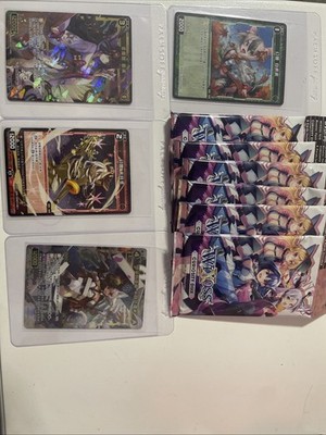 WIXOSS Rare Holo Cards plus Deck Box Unopened Card Packs From Japan