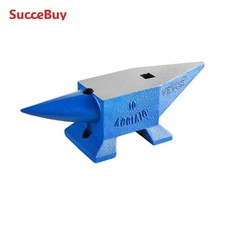 Single Round Horn Anvil Cast Steel Block Blacksmith Bench Tool for Metalsmiths