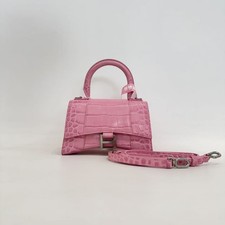 Balenciaga Hourglass in pink leather Authentic