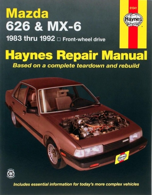 Mazda 626 And MX-6 (FWD) (83 - 92) by Haynes Publishing (Paperback Book)