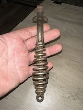 Antique Cast Iron Wood Stove Plate Lid Lifter Spiral Coil Spring Handle Nice