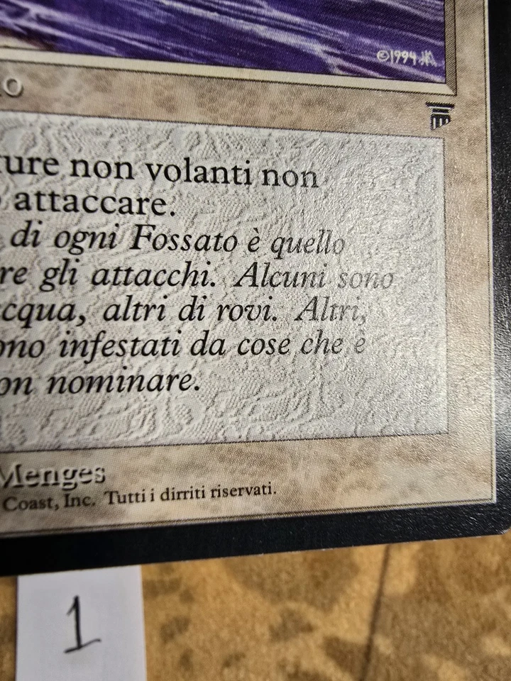 Moat Italian Legends Rare MtG Magic the Gathering Reserved List NM+ Mint - Image 4 of 4