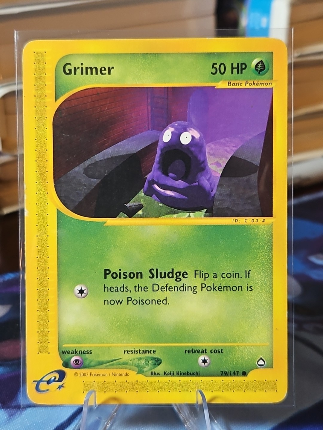 Pokémon TCG NM Grimer 79/147 Aquapolis Regular Common e-Reader