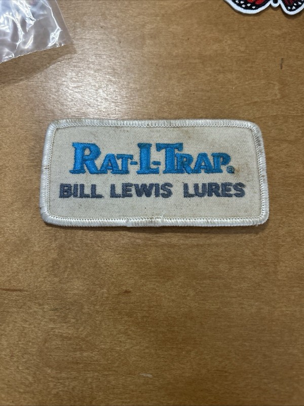 Rat L Trap Fishing Brand Tackle Rods Lures Vintage Fishing Patch