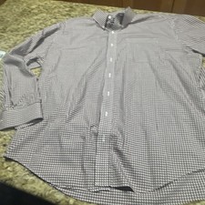 Nautica Shirt Mens 18 34/35 Red Button Up Classic Fit Comfort Casual Stylish Cpx