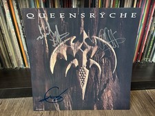 QUEENSYRCHE SIGNED AUTOGRAPHED I AM I 12X12 ALBUM PHOTO FLAT X3 GEOFF TATE WHIP