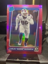 2021 Panini Donruss Optic - Rated Rookie Carlos Basham Jr. #277 Pink Prizm (RC)