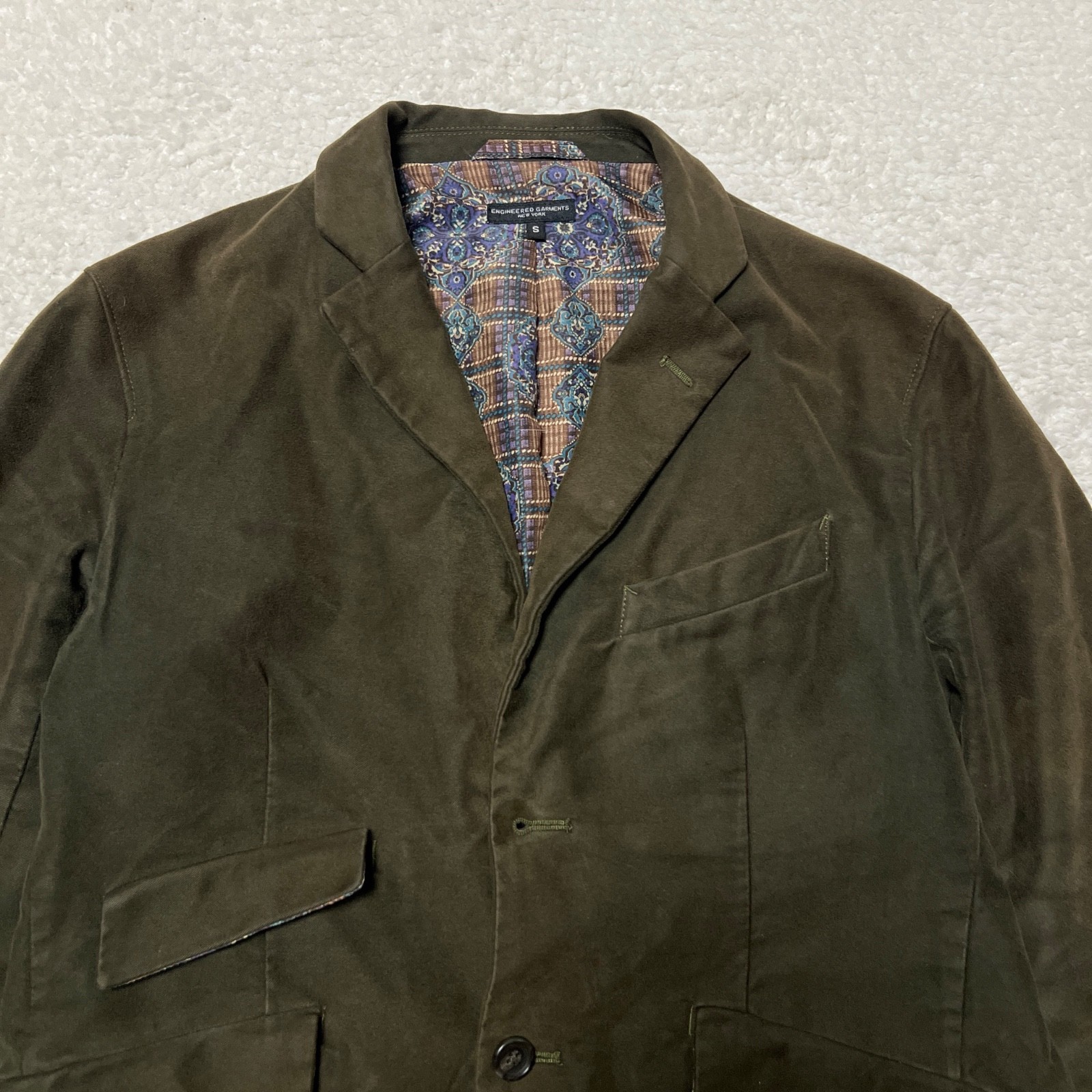 Engineered Garments B2B Jacket Men Small Green Sp… - image 4