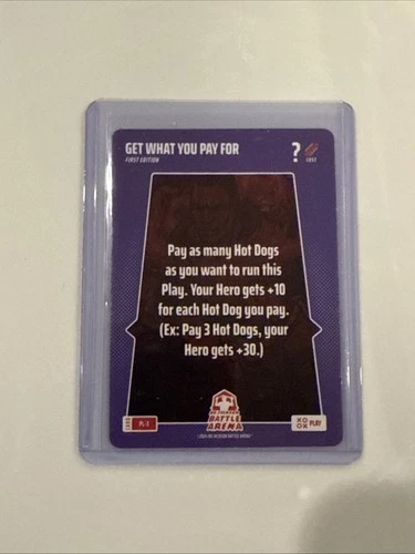 Bo Jackson Battle Arena PL-3 Get What You Pay For Alpha SSP Play