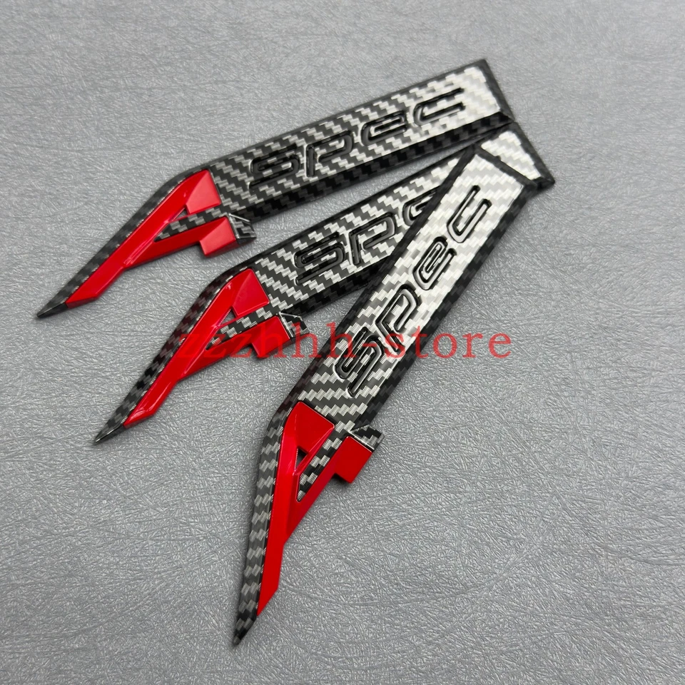 3x For Acura A Spec Aspec Sport Car Emblem Badge Sticker Replace Carbon Fiber - Imagem 3 de 4