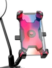 Motorcycle Phone Mount, 1s Auto Lock and Quick Release Phone Holder for Motor...