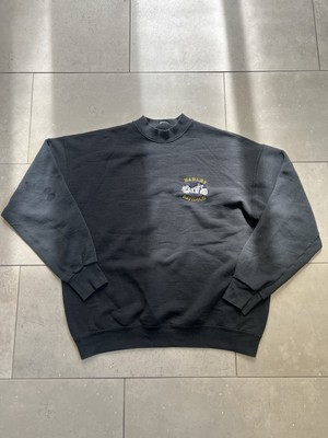 Vintage 90s Harley Davidson Embroidered Logo Faded Distressed Sweatshirt Sz XL