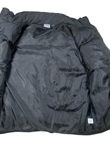 Fila Sport Puffer Vest Womens Size Large Black Full Zip Softshell Flap Pockets - Picture 4 of 10