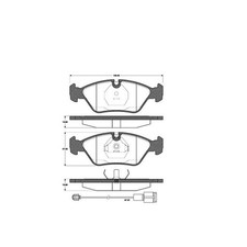 NK BREMSBELÄGE SATZ VORDERACHSE PASSEND FÜR BMW 5 6 | 221506
