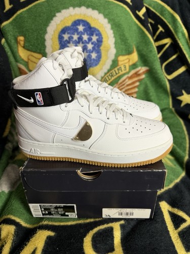 Nike Air Force 1 High '07 LV8 x NBA White 2020 - CT2306-100 mens 8 new fast ship - Picture 2 of 8