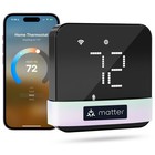 meross Smart Thermostat for Home, WiFi Works with Matter, Black