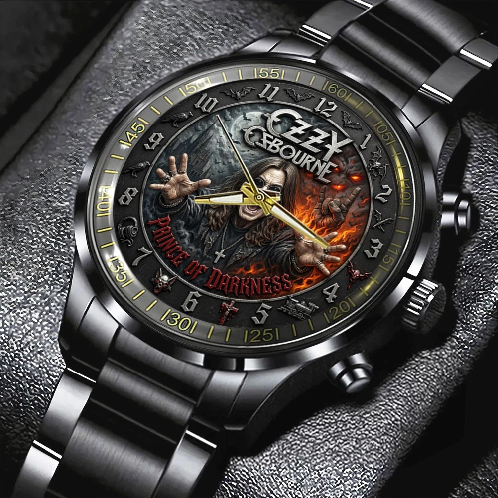 Osbourne Black Stainless Steel Watch