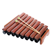 Meticulously crafted 8-key wooden xylophone handcrafted
