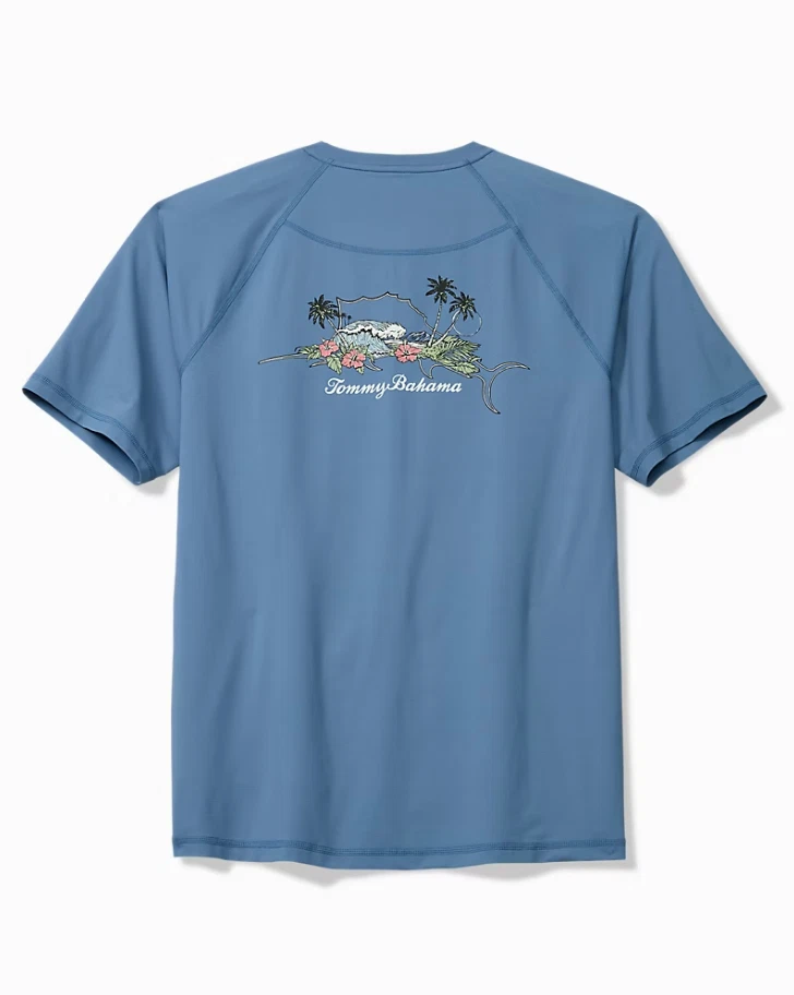 新品タグ付き！BAHAMA LAロゴ VネックTシャツ L ブルー Tommy Bahama Men's T-Shirts for sale - eBay