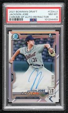 2021 Bowman Draft Chrome Pick Refractor /499 Jackson Jobe #CDA-JJ PSA 8 Auto 2s2