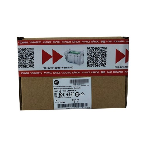New Sealed AB 1763-L16AWA /B MicroLogix 1100 16 Point Controller US Free Tax - Picture 2 of 3
