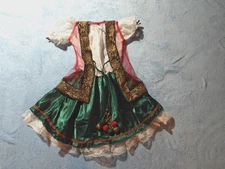 EXQUISITE EUROPEAN DANCE COSTUME GIRLS SZ S/M (2-8) BY FUN WORLD