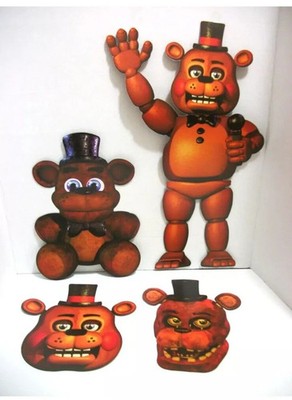 Five Nights At Freddy's 4-Piece Asst. Cutout Decorations Freddy Halloween