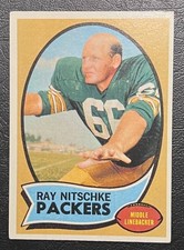 1970 Topps #55 Ray Nitschke Green Bay Packers - ExMt+