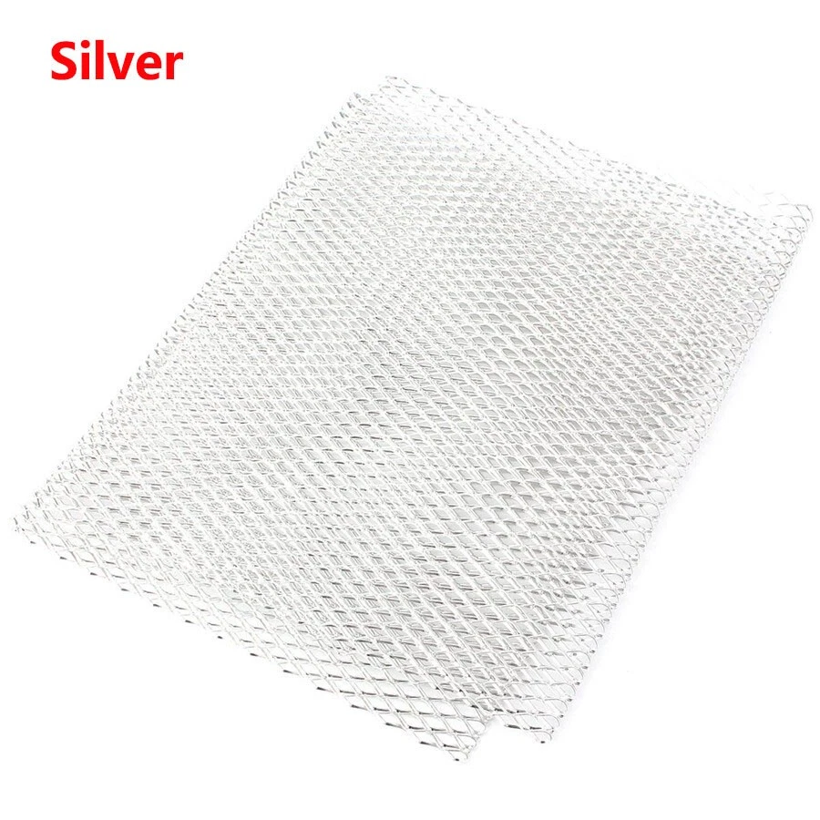 Grelha de alumínio prata 40"x13" grade de corrida malha grelha de ventilação rede estilo losango - Imagem 3 de 4