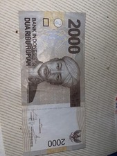 Indonesia 2000 Rupiah Year 2015 Paper Money Currency Uncirculated Banknote