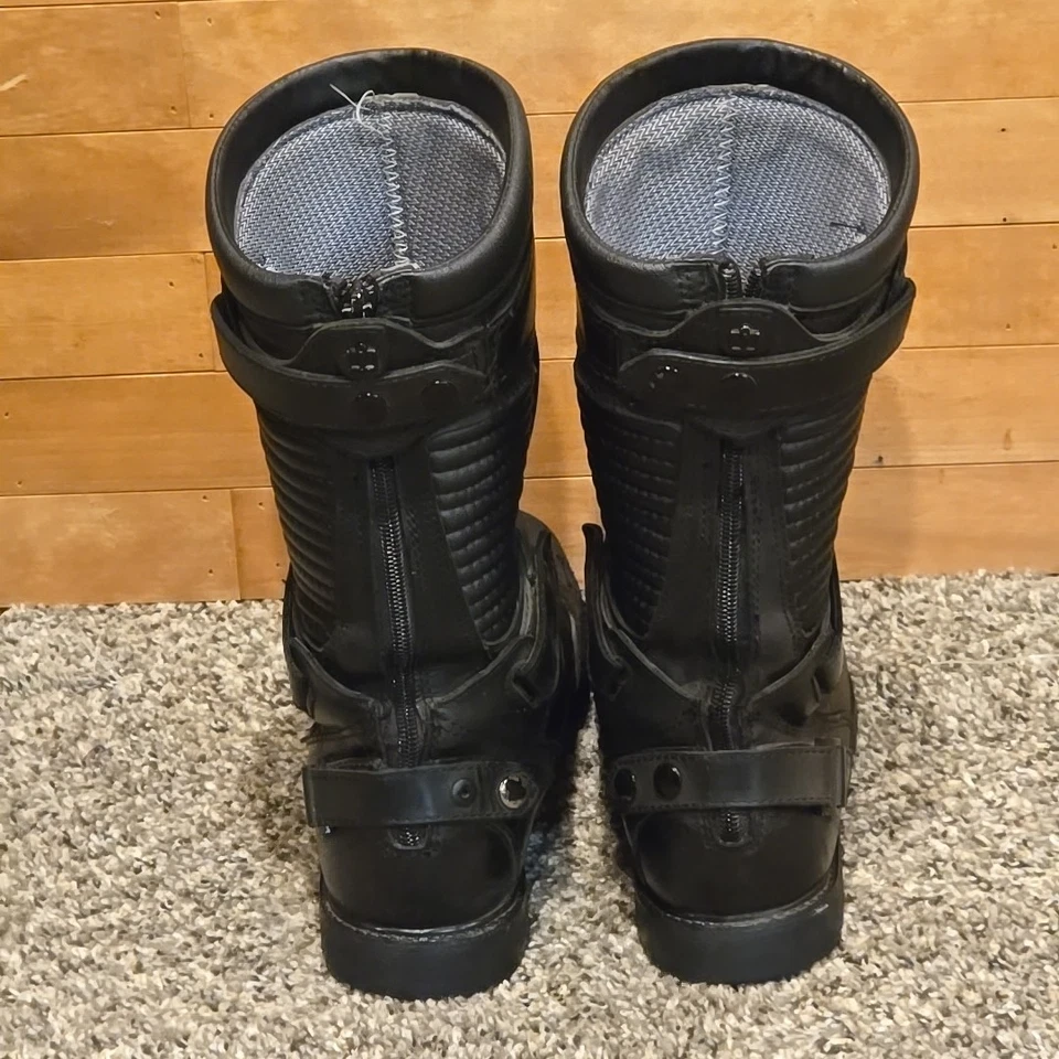 Botas de moto Icon Prep 1000 para hombre talla 9 negras Foto 4 de 4