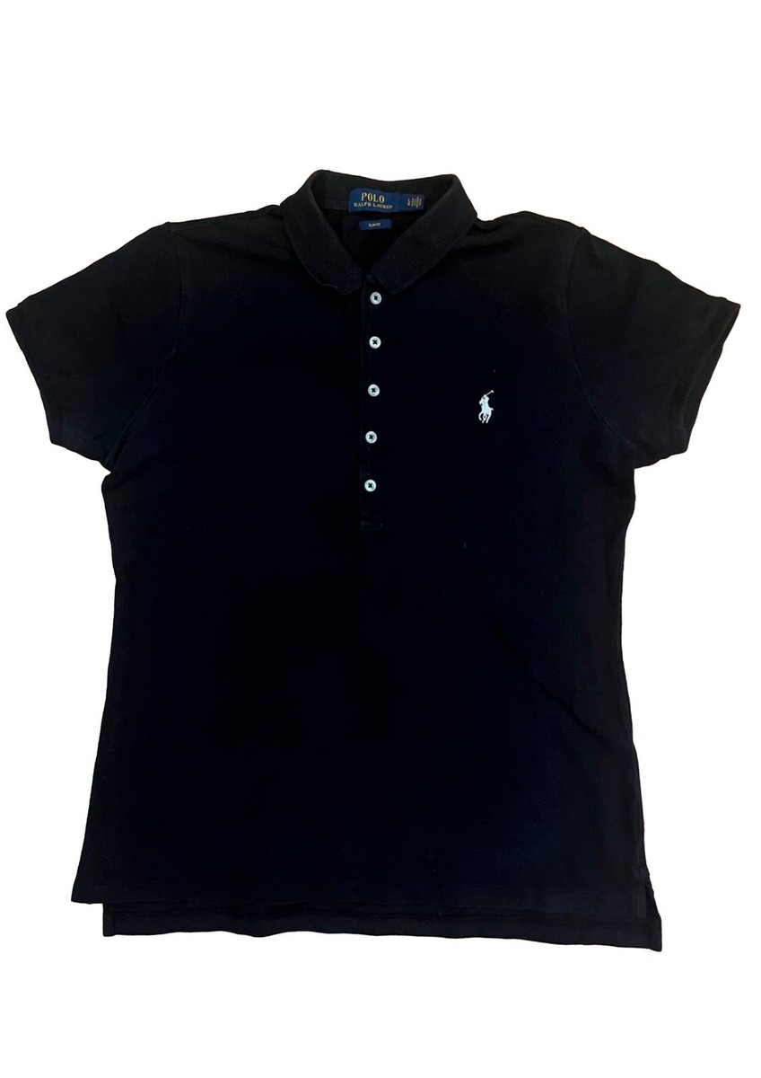 POLO RALPH LAUREN ブラック SLIM FIT バラ売り 1枚 Polo Ralph Lauren Black Polo Shirt Men Size L Fits M Slim Fit | eBay