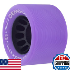 Riedell Demon EDM Roller Skate Wheels - 4PK 43mm x 62mm Purple 95A