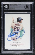 BAS 2007 Topps Allen & Ginter's Shawn Green #99 BGS Authentic Auto 8j4