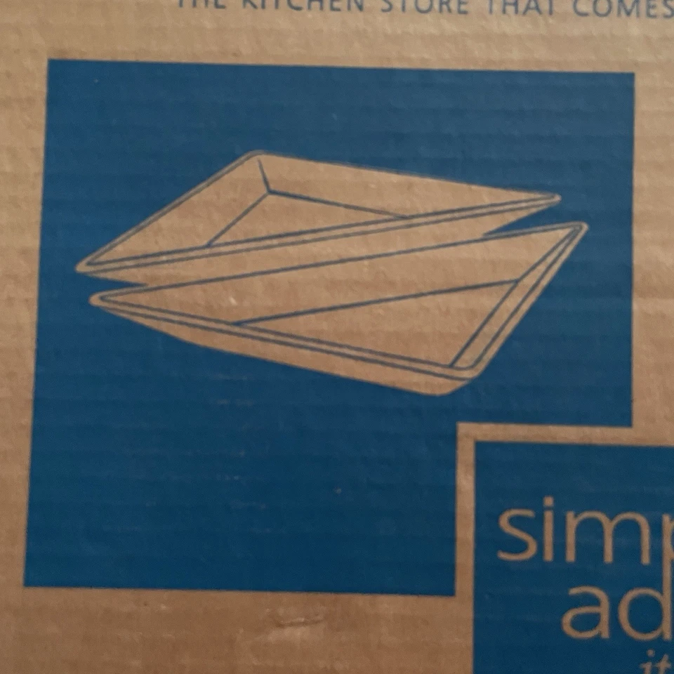 New!Pampered Chef Serving Dishes Simple Additions Triangles Set of 2 Black Party - Image 2 of 4