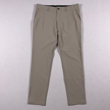 KJUS Ike Pants Mens 34x30 Tailored Fit Stretch Performance Beige