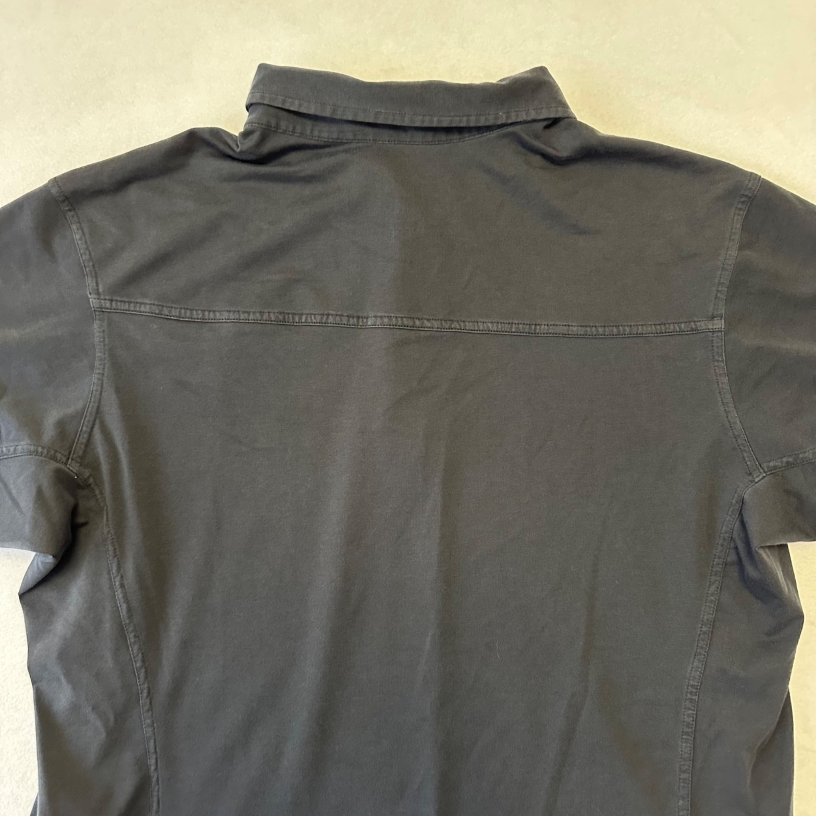 Arcteryx Mens Captive Polo Short Sleeve Shirt Size Large Black Active Golf thumbnail 6