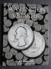 Damaged He Harris Washington Quarters Coin Folder 1932-1947 Number 1 Album Book